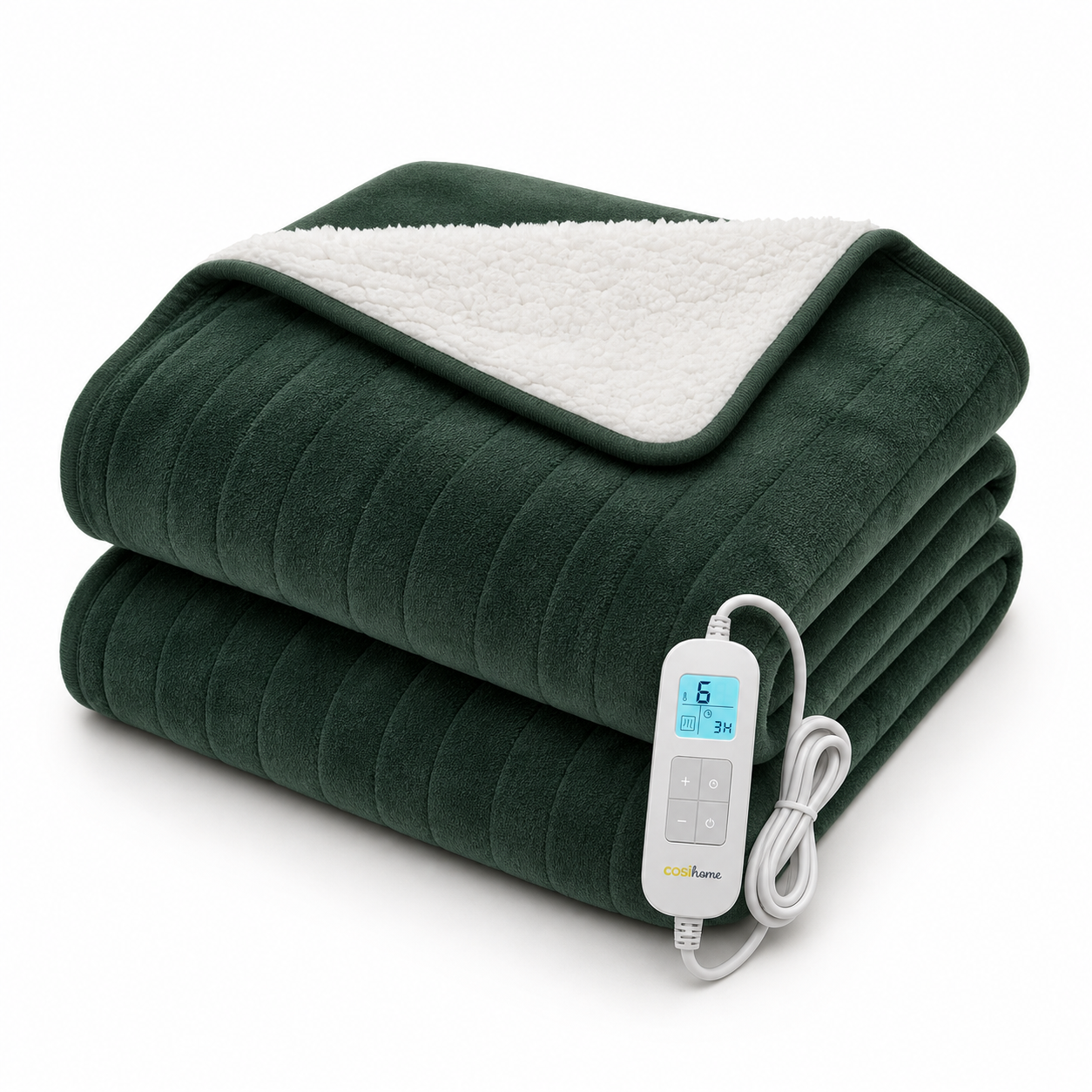 Fleece & Sherpa Heated Throw