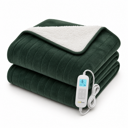 Fleece & Sherpa Heated Throw