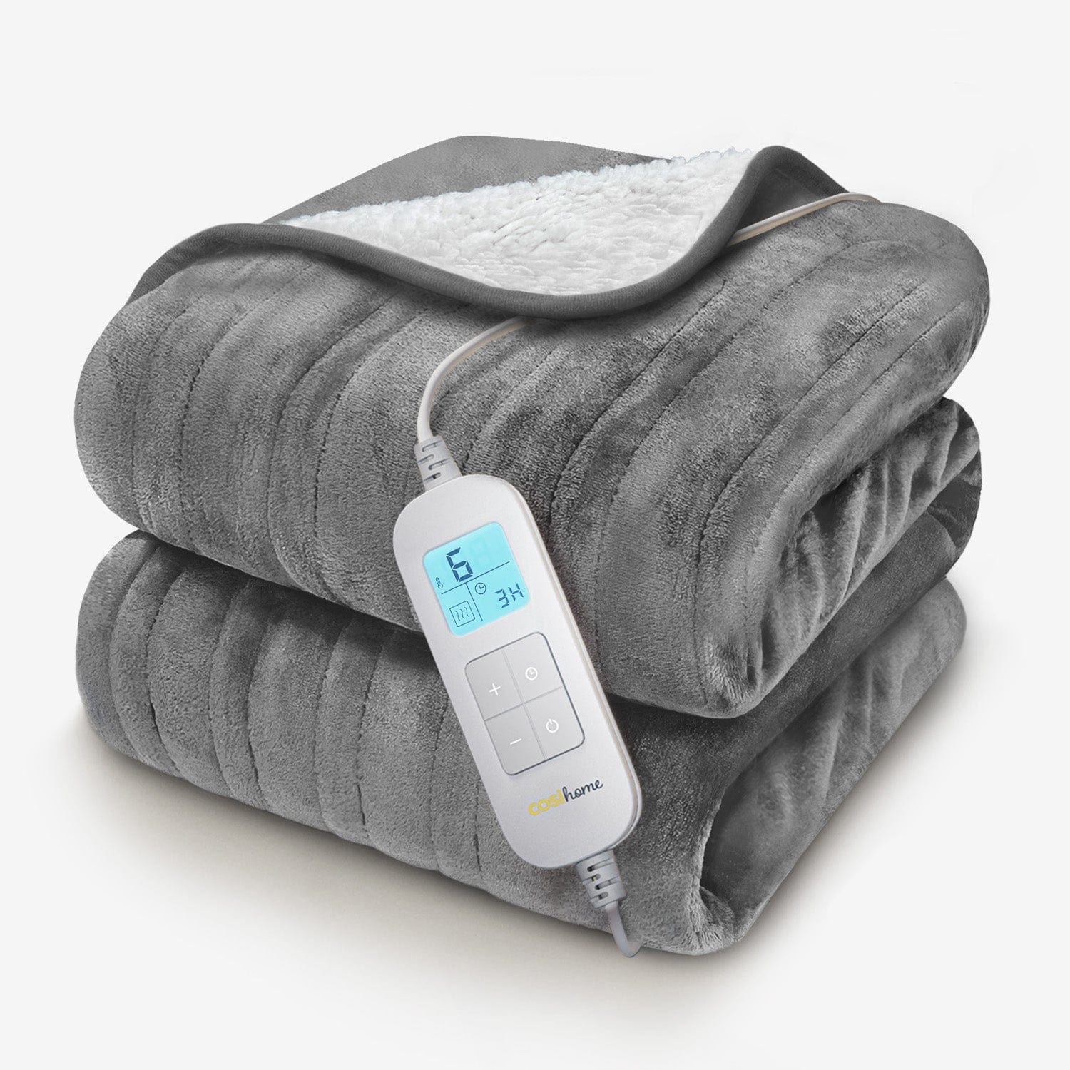Fleece & Sherpa Heated Throw