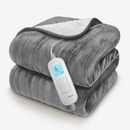 Fleece & Sherpa Heated Throw